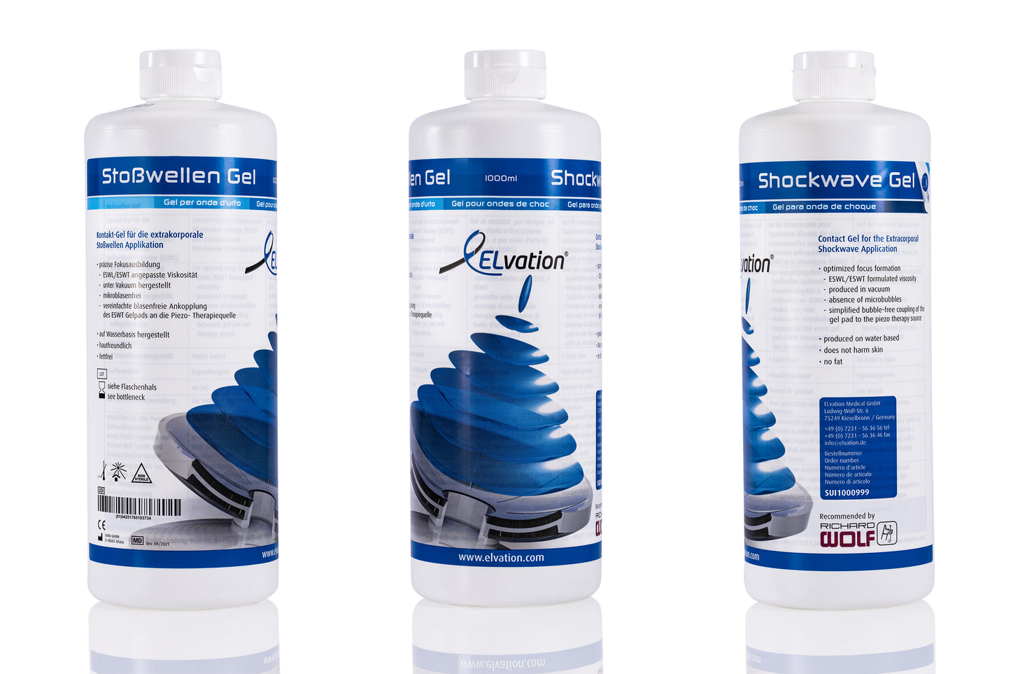 1 Liter Stoßwellengel Flasche