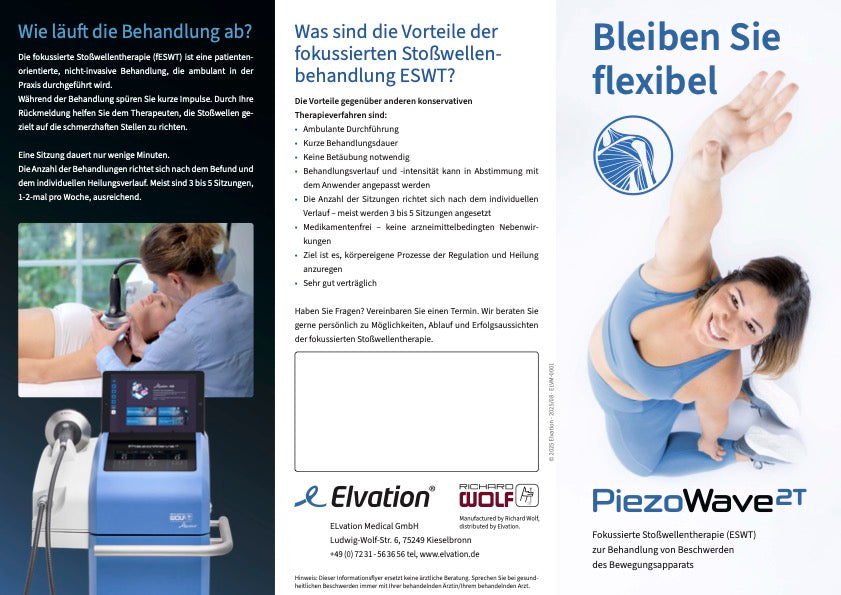 Patientenflyer Piezowave2T Orthopädie